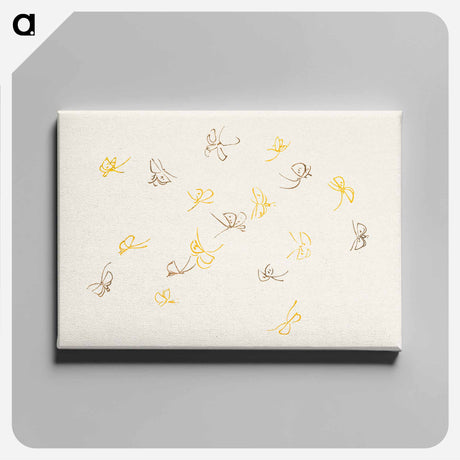 アートパネル-Abstract butterfly - 神坂 雪佳 Canvas.