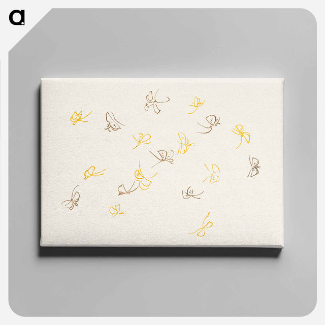アートパネル-Abstract butterfly - 神坂 雪佳 Canvas.