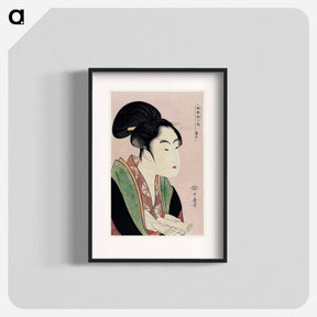 アートポスター-Yogoto ni au Koi - 喜多川 歌麿 Poster.