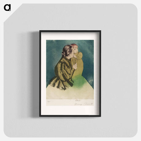 アートポスター-Peasant Mother and Child - メアリー カサット Poster.