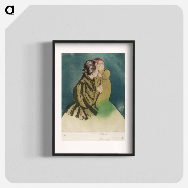 アートポスター-Peasant Mother and Child - メアリー カサット Poster.