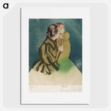 アートポスター-Peasant Mother and Child - メアリー カサット Poster.