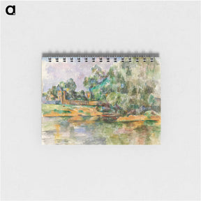 アートメモ帳-Riverbank - ポール セザンヌ Memo.