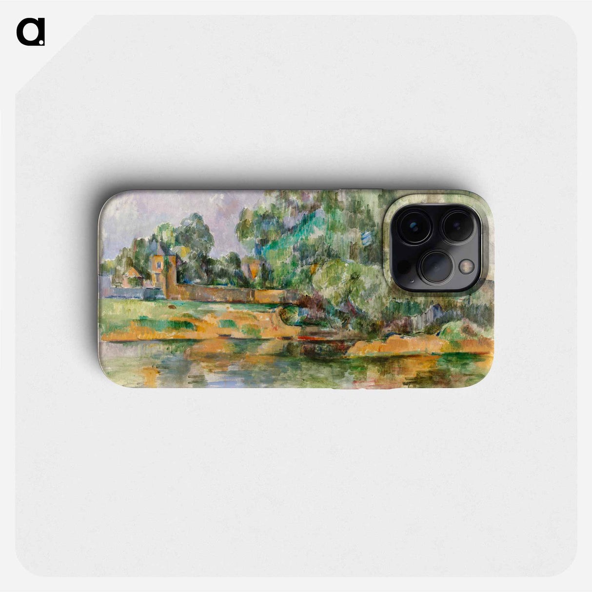 Riverbank - Paul Cezanne Phone Case.