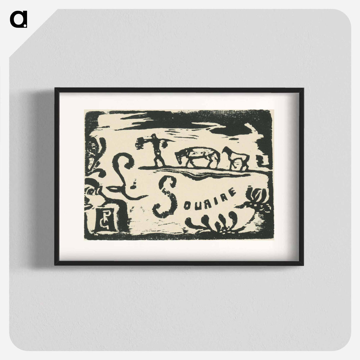 Horses - ポール ゴーギャン Poster.