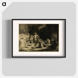 The Hundred Guilder Print - Rembrandt van Rijn Poster.
