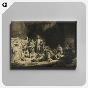 アートパネル-The Hundred Guilder Print - レンブラント ファン レイン Canvas.