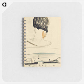 アートメモ帳-Nelly van Doesburg Viewed from behind, and a harbor scene - テオ ファン ドゥースブルフ Memo.