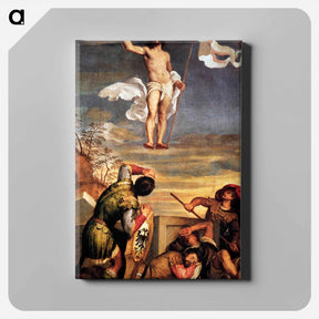アートパネル-The Resurrection - ティツィアーノ ヴェチェッリオ Canvas.