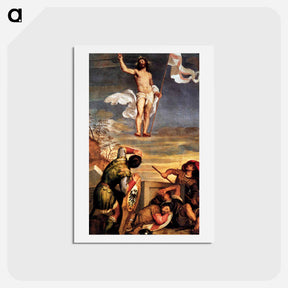 アートポストカード-The Resurrection - ティツィアーノ ヴェチェッリオ Postcard.