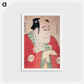 アートポストカード-Kabuki Actor Arashi Ryūzō II as the Manservant Namihei (toraya Toramaru) - 東洲斎 写楽 Postcard.