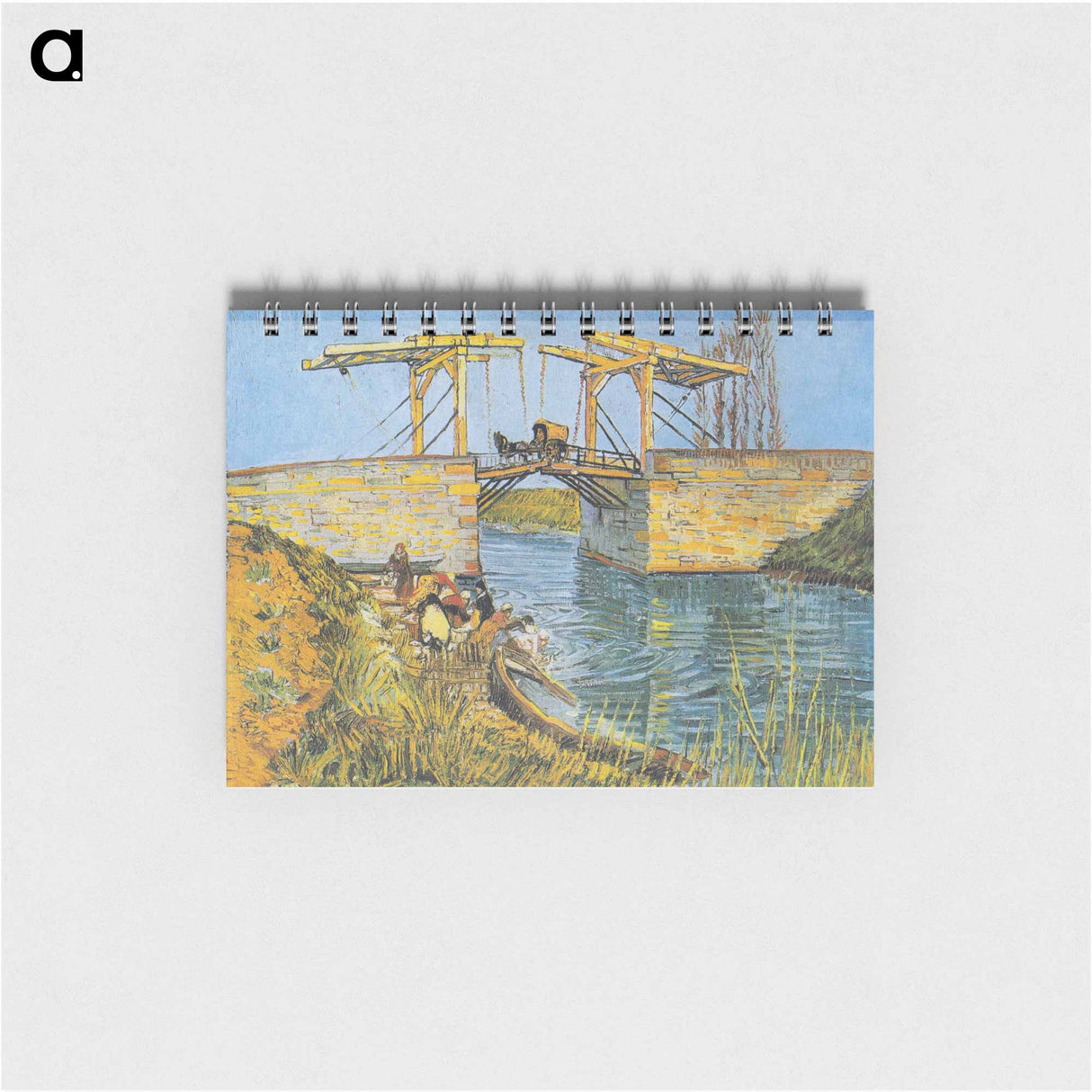 The Langlois Bridge at Arles with Women Washing - フィンセント ファン ゴッホ Memo.