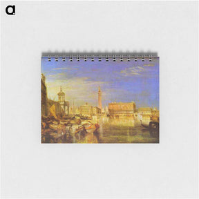 アートメモ帳-Bridge of Sighs, Ducal Palace and Custom House, Venice Canaletti Painting - ウィリアム ターナー Memo.