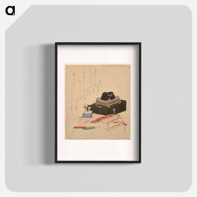 アートポスター-Still-life with a Ceramic Stroking-Ox (Nade-ushi)
 - イェール大学アートギャラリー Poster.