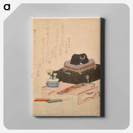 アートパネル-Still-life with a Ceramic Stroking-Ox (Nade-ushi)
 - イェール大学アートギャラリー Canvas.