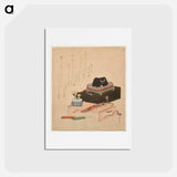 アートポストカード-Still-life with a Ceramic Stroking-Ox (Nade-ushi)
 - イェール大学アートギャラリー Postcard.