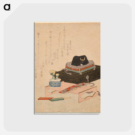 アートポストカード-Still-life with a Ceramic Stroking-Ox (Nade-ushi)
 - イェール大学アートギャラリー Postcard.