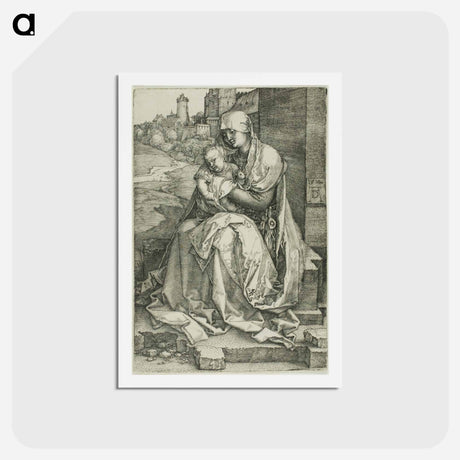 アートポストカード-Madonna by the Wall - アルブレヒト デューラー Postcard.