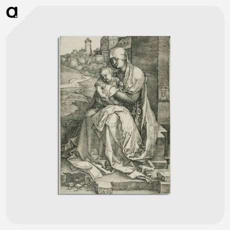 アートポストカード-Madonna by the Wall - アルブレヒト デューラー Postcard.