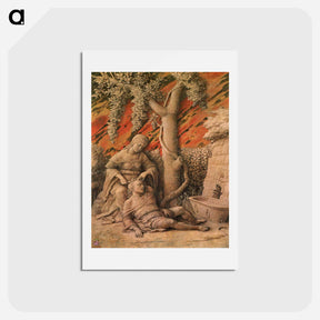 アートポストカード-Samson and Delilah - アンドレア マンテーニャ Postcard.