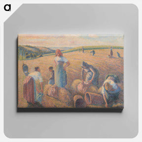 アートパネル-The gleaners - カミーユ ピサロ Canvas.