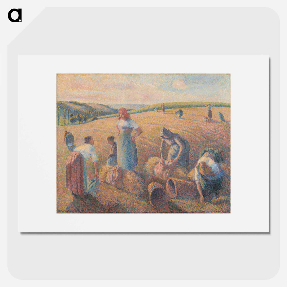 The gleaners - Camille Pissarro Poster.