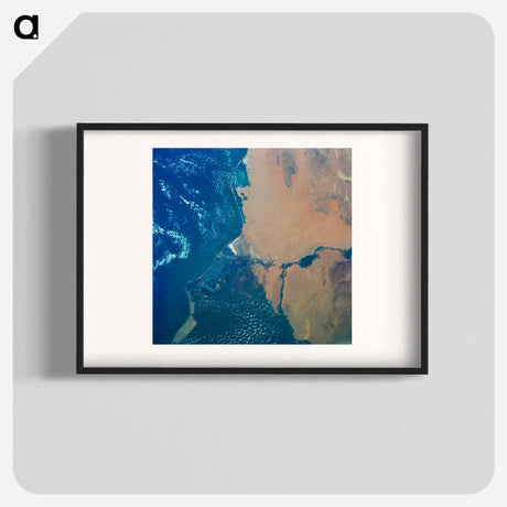 アートポスター-Nile Delta and Suez Canal as seen from Skylab 3
 - 上空からの地球 Poster.