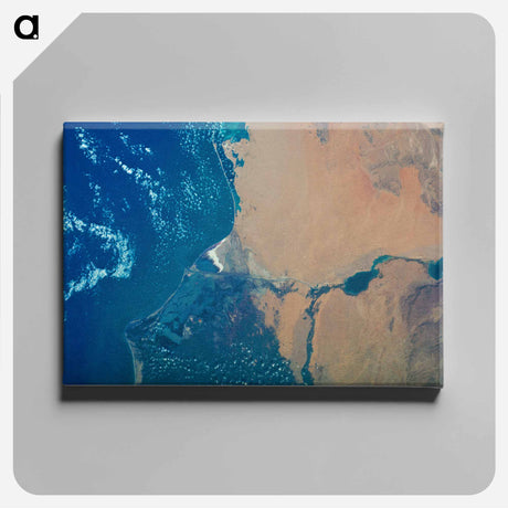 アートパネル-Nile Delta and Suez Canal as seen from Skylab 3
 - 上空からの地球 Canvas.