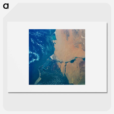アートポスター-Nile Delta and Suez Canal as seen from Skylab 3
 - 上空からの地球 Poster.