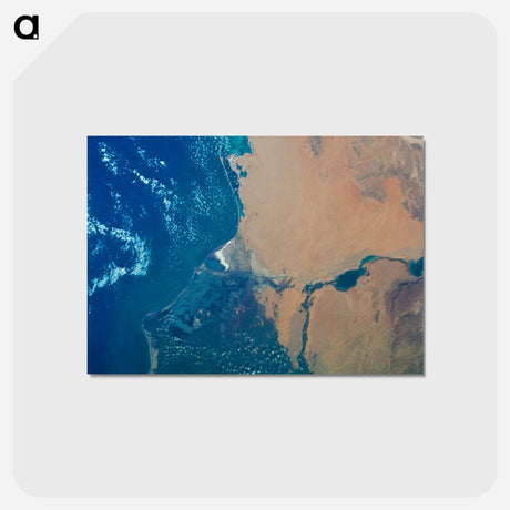 アートポストカード-Nile Delta and Suez Canal as seen from Skylab 3
 - 上空からの地球 Postcard.