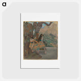 アートポストカード-Ballet Dancers - エドガー ドガ Postcard.