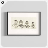 Dr. Linde’s Four Sons - エドヴァルド ムンク Poster.