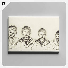 アートパネル-Dr. Linde’s Four Sons - エドヴァルド ムンク Canvas.