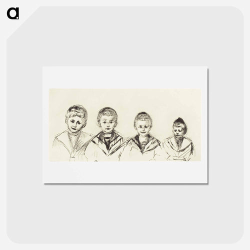 Dr. Linde’s Four Sons - エドヴァルド ムンク Postcard.