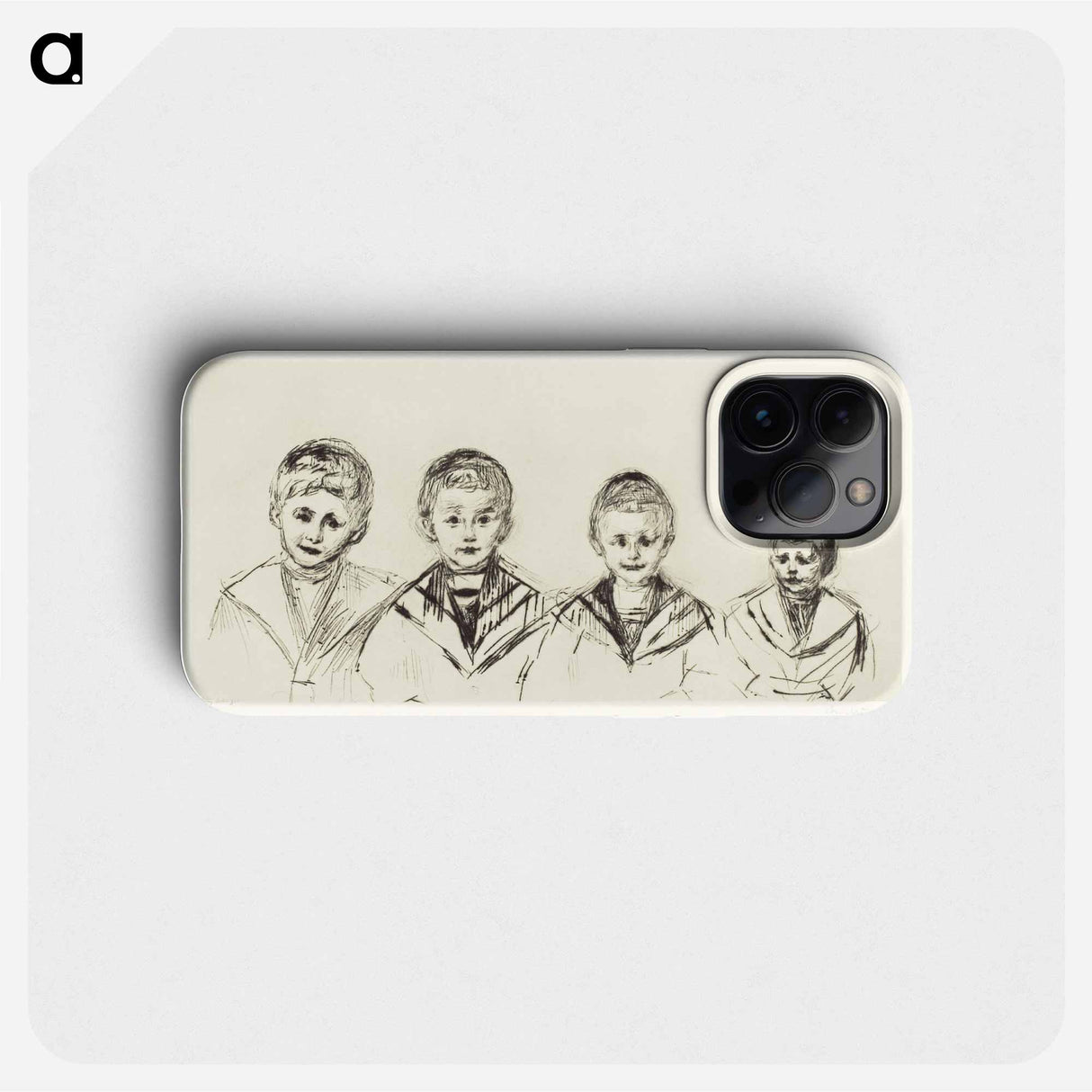 Dr. Linde’s Four Sons - エドヴァルド ムンク Phone Case.