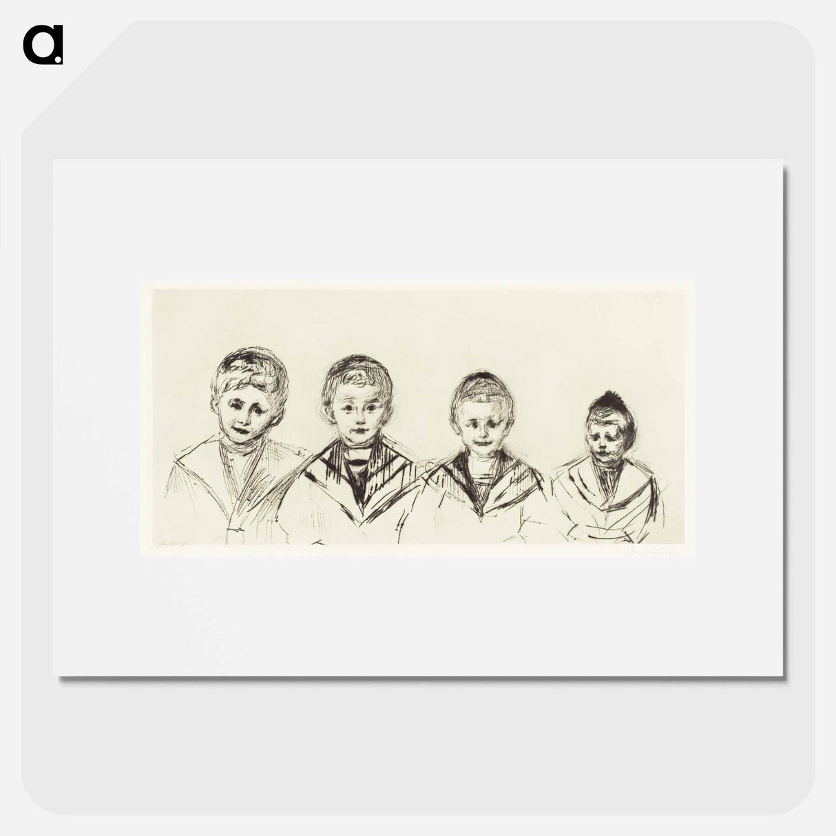 Dr. Linde's Four Sons - Edvard Munch Poster.