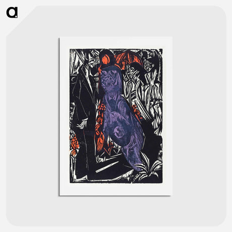 アートポストカード-Peter Schlemihl's Wondrous Story: The Sale of His Shadow - エルンスト ルートヴィヒ キルヒナー Postcard.