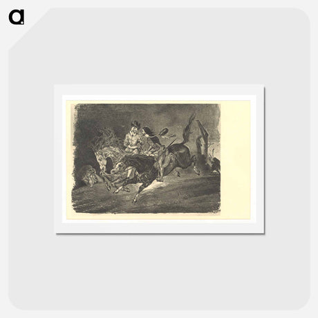 アートポストカード-Faust - ウジェーヌ ドラクロワ Postcard.