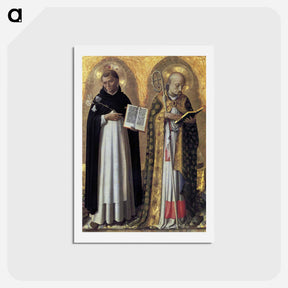アートポストカード-Perugia Altarpiece (left panel) - フラ アンジェリコ Postcard.