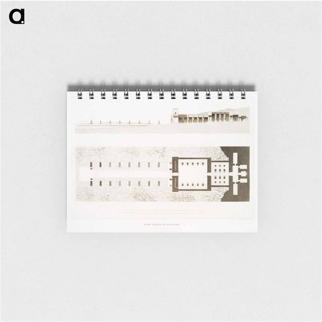 アートメモ帳-Hemi-Spéos de Guirché: Plan and Section
 - エジプト美術史 Memo.