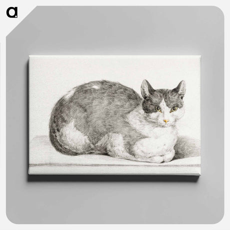 アートパネル-Sitting cat - ジャン ベルナール Canvas.