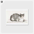 アートポストカード-Sitting cat - ジャン ベルナール Postcard.