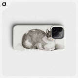 Sitting cat - Jean Bernard Phone Case.