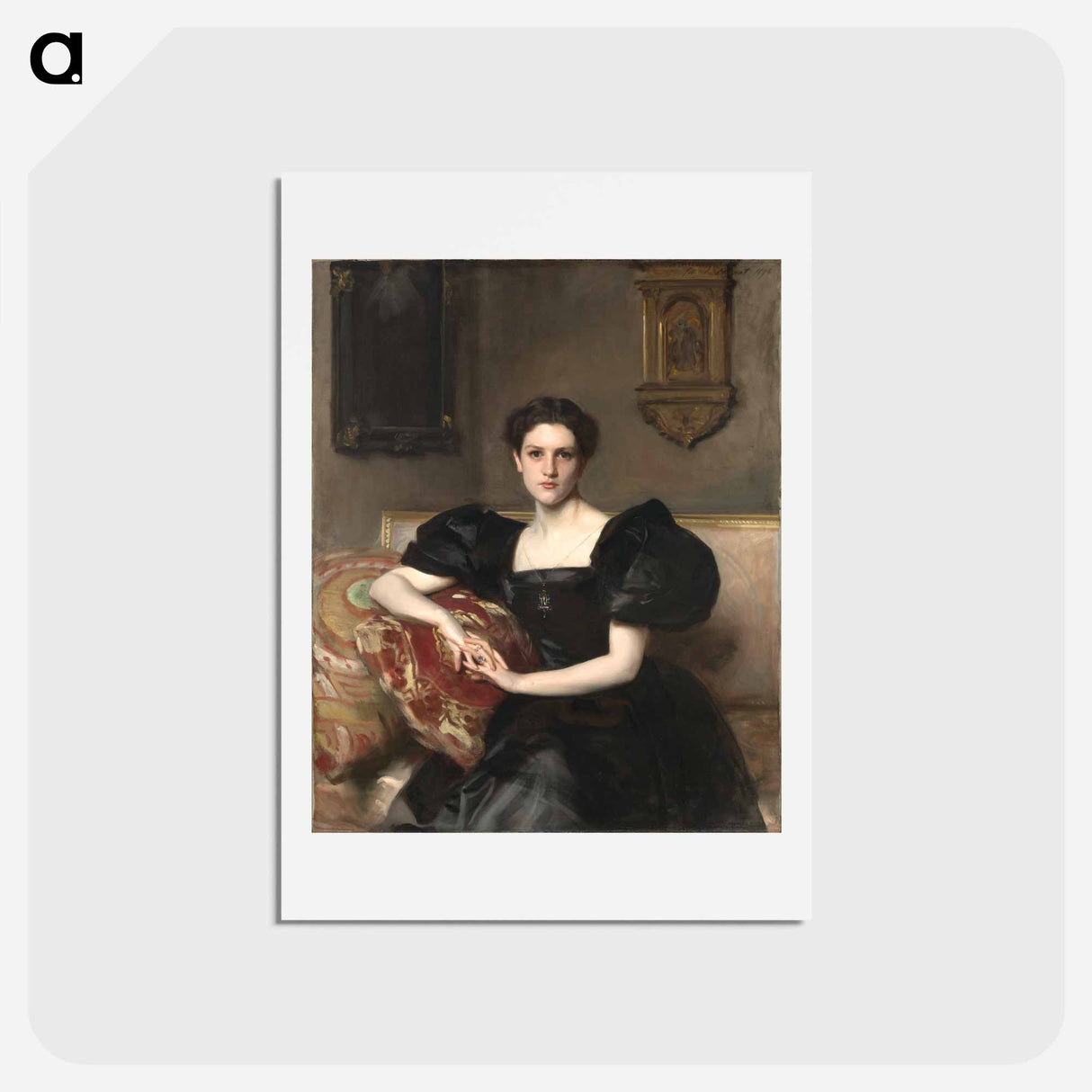 アートポストカード-Elizabeth Winthrop Chanler (Mrs. John Jay Chapman) - ジョン シンガー サージェント Postcard.