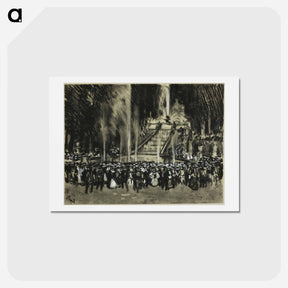 アートポストカード-The Fountains Playing at La Granga
 - ジョセフ ペネル Postcard.