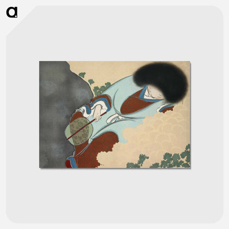 アートポストカード-Chrysanthemums from Momoyogusa–Flowers of a Hundred Generations - 神坂 雪佳 Postcard.