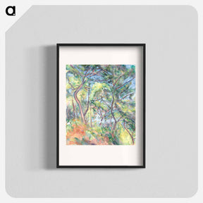 アートポスター-Sous-Bois - ポール セザンヌ Poster.