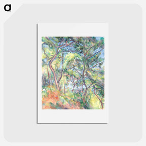 アートポストカード-Sous-Bois - ポール セザンヌ Postcard.