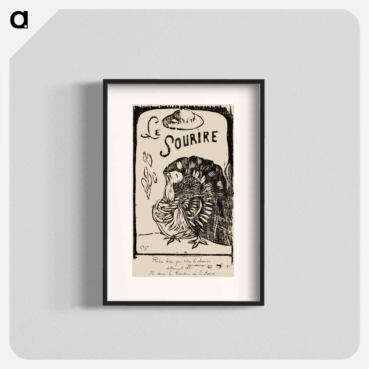 Le sourire: Journal méchant - ポール ゴーギャン Poster.