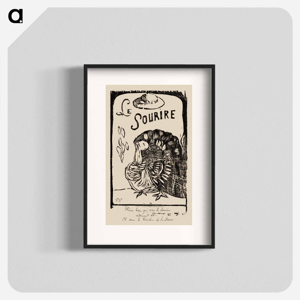 Le sourire: Journal méchant - ポール ゴーギャン Poster.